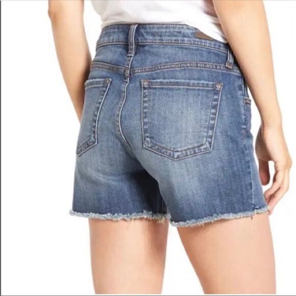 KUT from the Kloth Womens Blue Cutoff Gidget Frey Denim Jean Shorts Size 00 - Picture 2 of 12